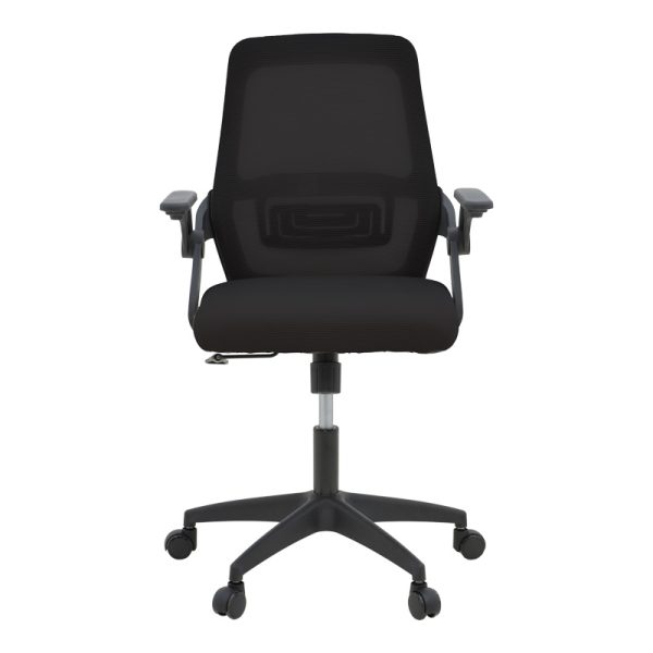 Καρέκλα γραφείου Reji  mesh ύφασμα μαύρο 58x60x89-99εκ - Image 4