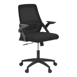 Καρέκλα γραφείου Reji  mesh ύφασμα μαύρο 58x60x89-99εκ