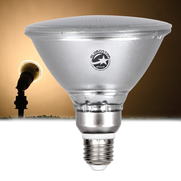 60228 Λάμπα LED E27 PAR38 Κήπου Σκληρού Υάλου 18W 1800lm 60° AC 220-240V IP65 Φ12 x Υ13cm Θερμό Λευκό 2700K - 3 Years Warranty
