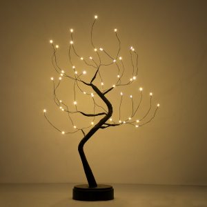 71589 Επιτραπέζιο Φωτιστικό Πορτατίφ LED 3W 300lm 360° με Μπαταρίες (Δεν Περιλαμβάνονται) IP20 Θερμό Λευκό 3000K Μαύρο Πλαστικό – Μ40 x Π40 x Υ50cm – 2 Xρόνια Εγγύηση