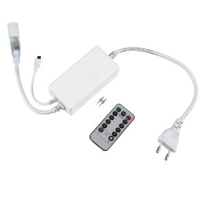 70666 Controller Αδιάβροχος IP44 AC/DC 230V με Ασύρματο Χειριστήριο RF για έως 100 μέτρα Μονόχρωμου Φωτοσωλήνα LED Μ9 x Π5 x Υ3cm – 2 Χρόνια Εγγύηση
