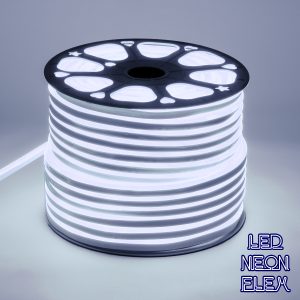 70570 OVALE 120° Degree Neon Flex Epistar LED SMD 2835 1m 12W/m 120LED/m 1200lm/m 120° DC 230V Αδιάβροχη IP68 Ψυχρό Λευκό 6000K Dimmable