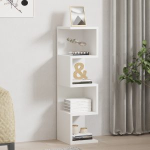 Ραφιέρα επιδαπέδια Pratel  σε λευκή απόχρωση 25x27x95εκ