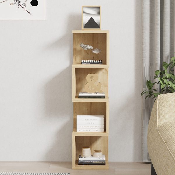 Ραφιέρα επιδαπέδια Pratel  σε oak απόχρωση 25x27x95εκ - Image 3