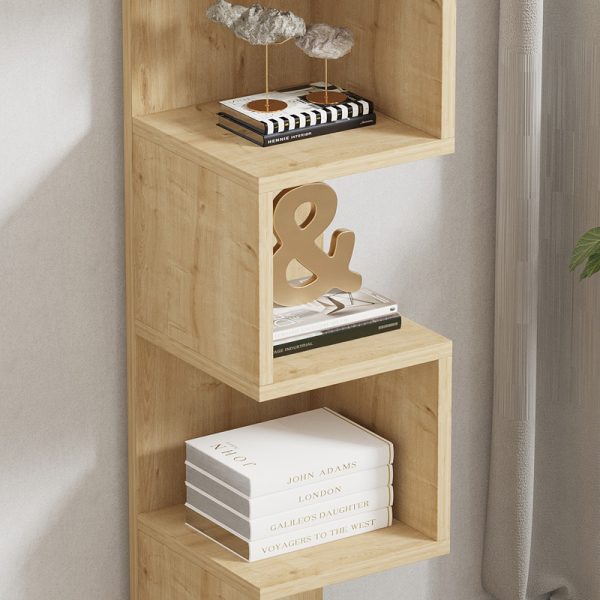 Ραφιέρα επιδαπέδια Pratel  σε oak απόχρωση 25x27x95εκ - Image 4