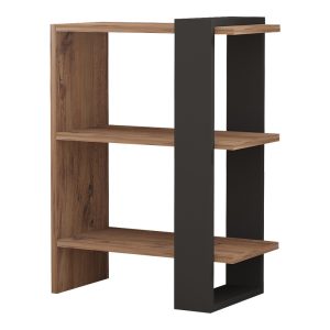 Βιβλιοθήκη Maverick  σε sonoma-ανθρακί απόχρωση 51,8x25x70εκ