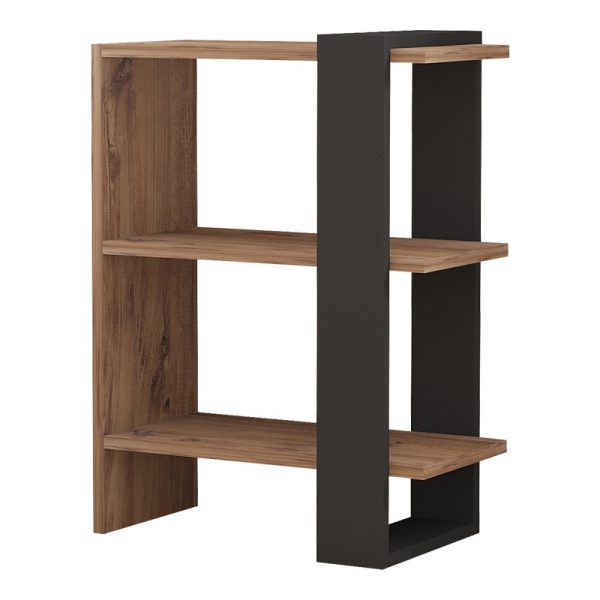 Βιβλιοθήκη Maverick  σε sonoma-ανθρακί απόχρωση 51,8x25x70εκ