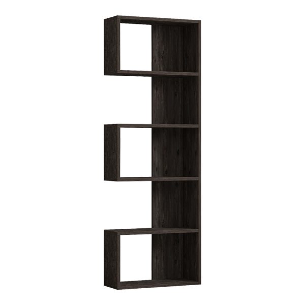 Βιβλιοθήκη Cascade  σε σκούρο καρυδί απόχρωση 51.8x22x150εκ