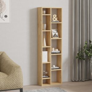 Βιβλιοθήκη Minicu  σε oak απόχρωση  44,4×19,6×150εκ