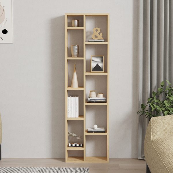 Βιβλιοθήκη Minicu  σε oak απόχρωση  44,4x19,6x150εκ - Image 3