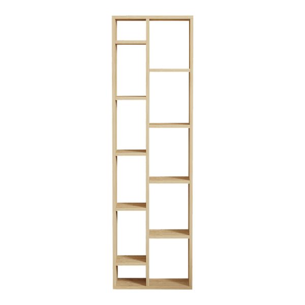 Βιβλιοθήκη Minicu  σε oak απόχρωση  44,4x19,6x150εκ - Image 5
