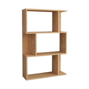 Βιβλιοθήκη Kadu  σε oak απόχρωση  72x22x108εκ