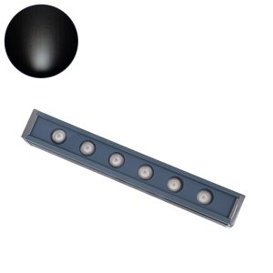 WASHER-VAIA 90181 Μπάρα Φωτισμού Wall Washer LED 6W 720lm 30° DC 24V Αδιάβροχο IP65 Ψυχρό Λευκό 6000K Dimmable – Γκρι Ανθρακί – Μ30 x Π4 x Υ5cm – 3 Χρόνια Εγγύηση