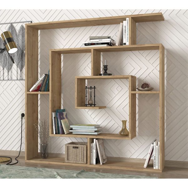 Βιβλιοθήκη  Ithaki Φυσικό 125x22x130cm - Image 3