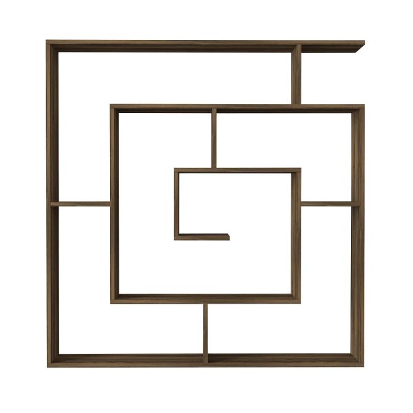 Βιβλιοθήκη  Ithaki Σκούρο Καφέ 125x22x130cm - Image 4