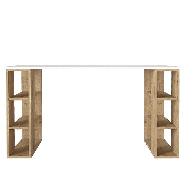 Γραφείο  WIMSEY Λευκό/Sapphire Μοριοσανίδα/Μελαμίνη 140x60x74cm - Image 3