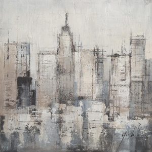 Πίνακας  “Πόλη” Καμβάς 80x80cm