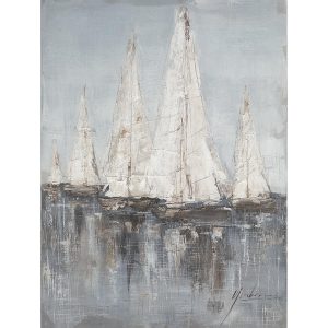 Πίνακας  “Ιστιοφόρα” Καμβάς 80x80cm