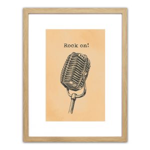 Πίνακας Σε Κορνίζα  Πλαστικό ‘Rock On!’ 35x45x1.8cm