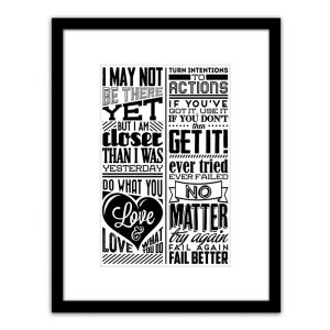 Πίνακας Σε Κορνίζα  Πλαστικό ‘Quote’ 35x45x1.8cm