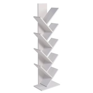 Βιβλιοθήκη  AZIZI Λευκό Μοριοσανίδα 35×19.5x130cm