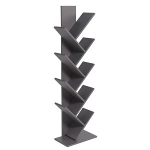 Βιβλιοθήκη  AZIZI Ανθρακί Μοριοσανίδα 35×19.5x130cm