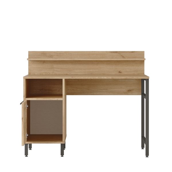 Γραφείο  WING Φυσικό Μοριοσανίδα/Μέταλλο 60x120x99.8cm - Image 5