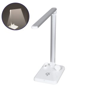 86101 Επιτραπέζιο Φωτιστικό Πορτατίφ LED 5W 1000lm -° DC 5V IP20 Φυσικό Λευκό 4500K Λευκό Πλαστικό με Γκρι Μέταλλο – Μ33 x Π14 x Υ63cm – 2 Xρόνια Εγγύηση