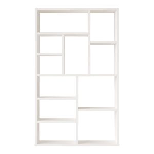 Βιβλιοθήκη Boteca 10θέσεων  σε λευκή απόχρωση 75x22x123.6εκ
