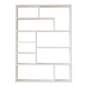 Βιβλιοθήκη Decora  σε λευκη απόχρωση 90x22x123.6εκ
