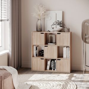 Βιβλιοθήκη Bookel  σε sonoma απόχρωση 88.5×27.5×89.3εκ