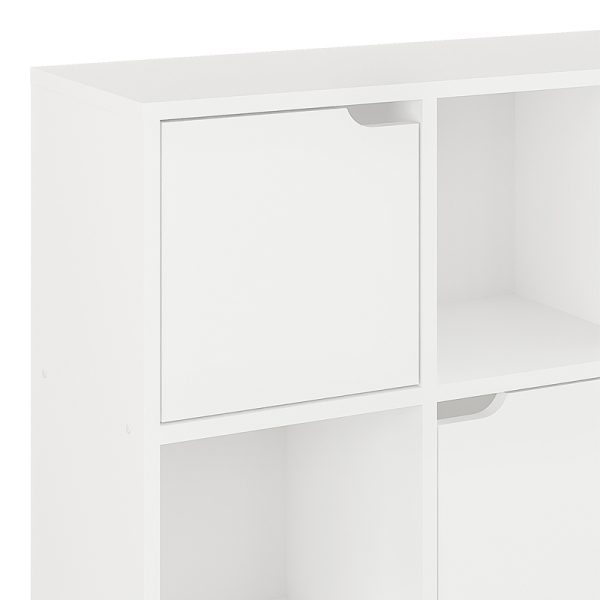 Βιβλιοθήκη Bookel  σε λευκή απόχρωση 88.5x27.5x89.3εκ - Image 4