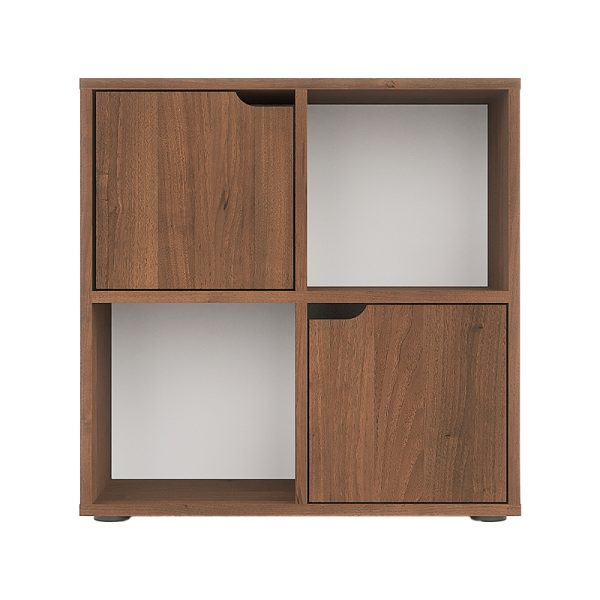 Βιβλιοθήκη Bookel  σε καρυδί απόχρωση 59.6x27.5x60.4εκ - Image 3