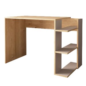 Γραφείο εργασίας Toska  σε oak- sandstone απόχρωση 114x56x76εκ