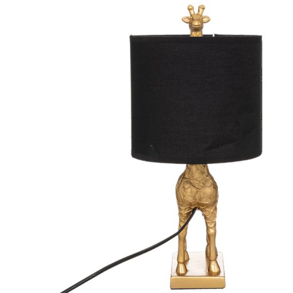 Επιτραπέζιο φωτιστικό Giraffe  Ε27 μαύρο-χρυσό 22.5x20x42εκ - Image 3