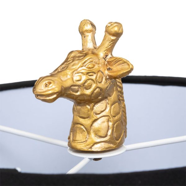 Επιτραπέζιο φωτιστικό Giraffe  Ε27 μαύρο-χρυσό 22.5x20x42εκ - Image 4