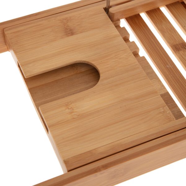 Πλατό μπανιέρας Platon  φυσικό bamboo 70x15x4,5εκ - Image 3
