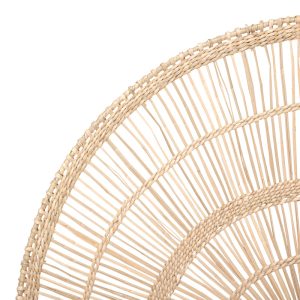Διακοσμητικό τοίχου Padma  pe rattan σε φυσική απόχρωση 60.7×1.5×35.5εκ