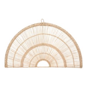Διακοσμητικό τοίχου Padma  pe rattan σε φυσική απόχρωση 60.7×1.5×35.5εκ