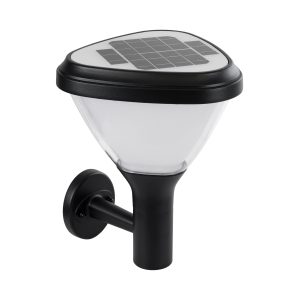 NATURE 90526 Φωτιστικό Κολωνάκι Κήπου LED 10W 330lm 120° με Ενσωματωμένο Φωτοβολταϊκό Panel 6V 2W & Επαναφορτιζόμενη Μπαταρία Li-ion 3.2V 1800mAh με Αισθητήρα Ημέρας-Νύχτας Αδιάβροχο IP65 Ψυχρό Λευκό 6000K – Γκρι Ανθρακί – Μ26 x Π29 x Υ36cm – 2 Χρόνια