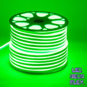 70574 OVALE 120° Degree Neon Flex Epistar LED SMD 2835 1m 12W/m 120LED/m 840lm/m 120° DC 230V Αδιάβροχη IP68 Πράσινο Dimmable