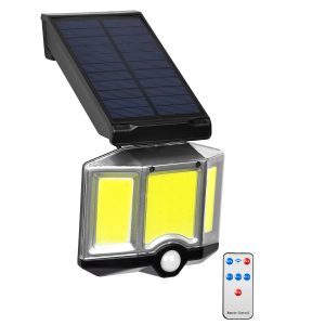 71482 Αυτόνομος Ηλιακός Προβολέας LED COB 20W 1500lm με Ενσωματωμένη Μπαταρία 2400mAh – Φωτοβολταϊκό Πάνελ με Αισθητήρα Ημέρας-Νύχτας – PIR Αισθητήρα Κίνησης και Ασύρματο Χειριστήριο IR Αδιάβροχο IP65 Ψυχρό Λευκό 6000K