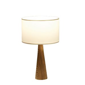 Επιτραπέζιο φωτιστικό Kalito  ivory-καφέ Φ24×45εκ