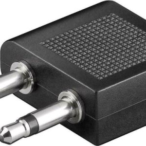 Διπλό Φίς 3.5mm Μono Αρσ. σε Stereo Θηλ. 61004