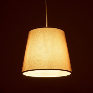 CONEY 203-0074 Μοντέρνο Κρεμαστό Φωτιστικό Καπέλο Μονόφωτο 1 x E27 IP20 Πράσινο Ύφασμα – Μ26 x Π26 x Υ25cm