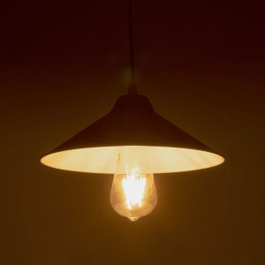 FONTE 203-0081 Μοντέρνο Κρεμαστό Φωτιστικό Καμπάνα Μονόφωτο 1 x E27 IP20 Λευκό Πλαστικό – Μ25.5 x Π25.5 x Υ10cm