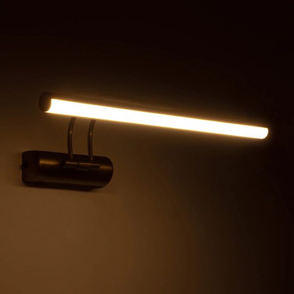 REFINE 203-0186 Φωτιστικό Τοίχου - Απλίκα LED 7W 640lm 120° AC 220-240V IP44 Θερμό Λευκό Μπρονζέ - Μ35 x Π25 x Υ9cm - 2 Xρόνια Εγγύηση - Image 2