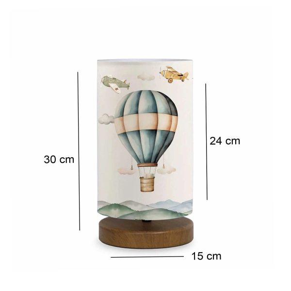 BALLON 204-0145 Παιδικό Eπιτραπέζιο Φωτιστικό Φιγούρα Μονόφωτο 1 x E27 IP20 Πολύχρωμο Ύφασμα - Μ15 x Π15 x Υ30cm - Image 2