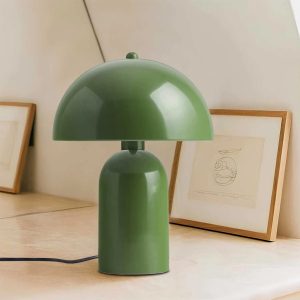 GASCO 204-0147 Μοντέρνο Eπιτραπέζιο Φωτιστικό Μονόφωτο 1 x E27 IP20 Πράσινο Μέταλλο – Μ25 x Π25 x Υ35cm