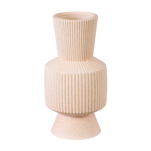 Artificial Garden CAPRI 20468 Πήλινο Κεραμικό Κασπώ Γλάστρα – Flower Pot Απαλό Μπεζ Φ7.5cm x Υ20cm